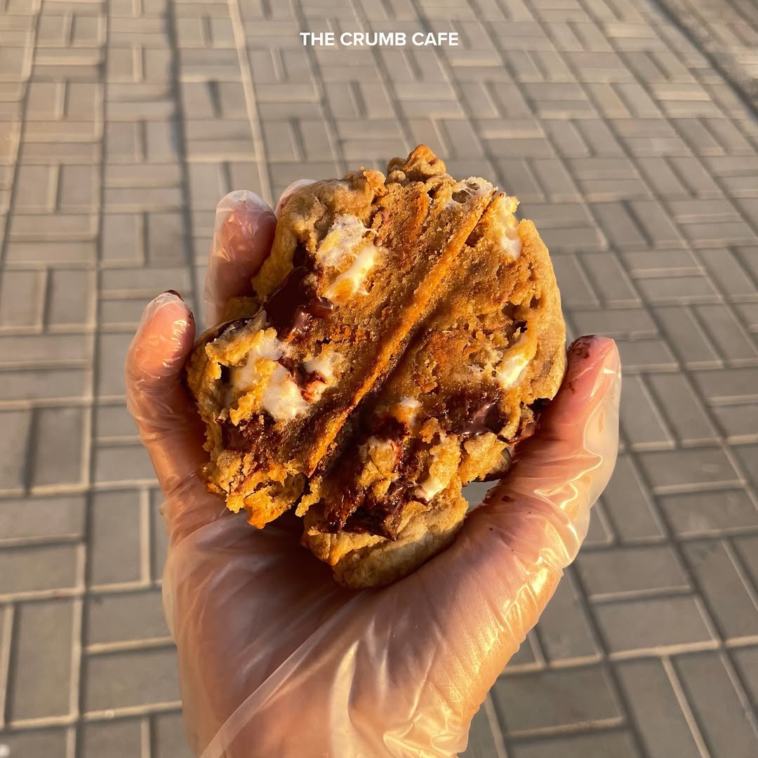 Mystery freshly baked cookie from the CRUMB cafe